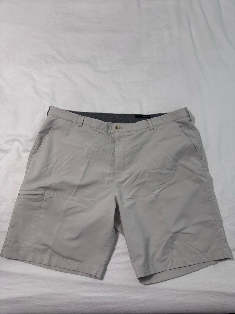 Greg Norman Collection Light Gray Hybrid Performance Shorts